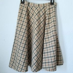 Vintage LF Sport Plaid Circle Skirt
